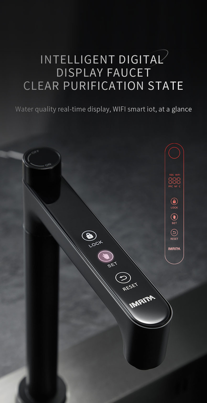 Sistema di osmosi inversa a 5 fasi filtro dell'acqua 800GDP Purificatore di acqua senza serbatoio per la casa
