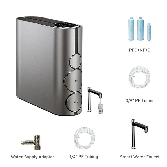 IMRITA senza serbatoio 800 GPD Filtro dell'acqua Acqua minerale alcalina Osmosi inversa Sistema RO Purificatore d'acqua per uso domestico